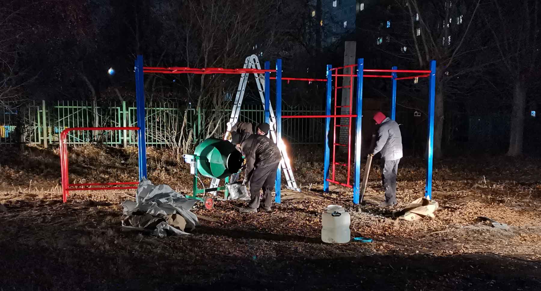 Спортивные сооружения на придомовой территории ... для дома №1 по ул. Взлётная, 10.2022 г.